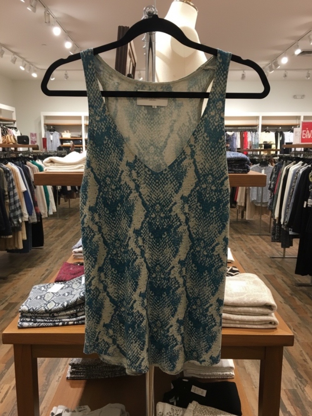 Zadig & Voltaire Deluxe Joss Cashmere Printed Tank Top Size Small